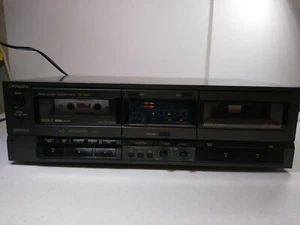 Technics RS-TR157 Stereo Dual Double Cassette Tape Deck Recorder  - Picture 1 of 9