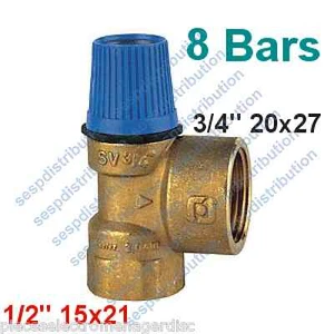 Soupape sécurité WATTS 8 bar SVW 0216108  type 531 soupape sanitaire CALEFFi - Imagen 1 de 1