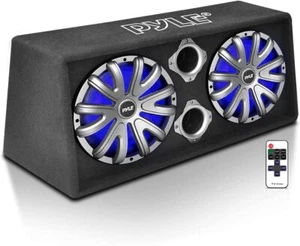 Pyle PLBS82LE 8" Car Bass Box W/ Led - Picture 1 of 7