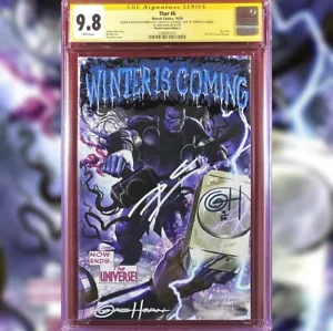 CUBIERTA VARIANTE THOR #6 A CGC 9.8 SS FIRMADA Y BOCETO POR GREG HORN DONNY CATES - Imagen 1 de 1