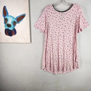 Kate Spade New York Damen Kurzarm Nachthemd Rosa Gepunktet Modal Größe XS - Bild 1 von 10