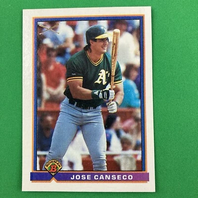 Jose Canseco 1991 Bowman Card #372 MLB Oakland Athletics - Image 1 of 2