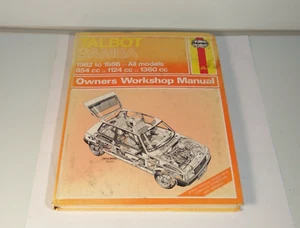 Talbot Samba All Models Haynes Owners Workshop Manual 1982-1986 USED CONDITION - Picture 1 of 5