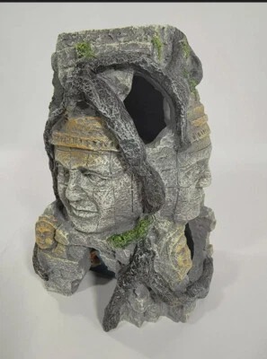 Imagitarium Resina Maya Azteca Ruinas Cara Acuario Decoración Foto 1 de 4