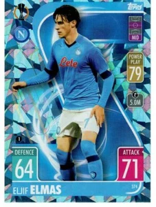 TOPPS MATCH ATTAX 2021-2022 CARD N. 374 ELMAS (CRYSTAL PARALLEL) NAPOLI - Picture 1 of 2