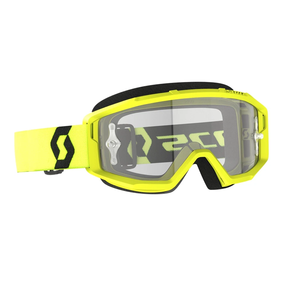 Mascarilla Scott Primal Clear Amarillo/Negro/Transparente Offroad MX Enduro - Imagen 1 de 4