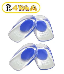 Presadee Tazza Tallone Bambini Gel Silicone Cuscino Piedi Inserti Sollievo Caviglia 2 Paia - Foto 1 di 7
