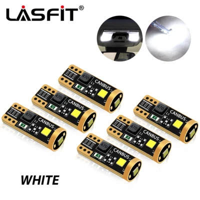 6 PIEZAS LED T10 194 168 2825 W5W Mapa Interior Cúpula Maletero Matrícula Bombillas Foto 1 de 4