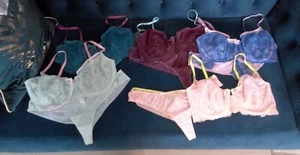DORA LARSEN BRA/BRAZILIAN BRIEF 36E & SIZE 14 (5 sets as seen in photo) - Picture 1 of 1