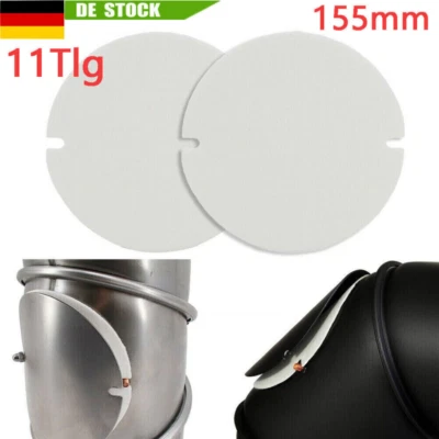 11x Dichtung Für Ofenrohr Klappe Rauchrohr Abdichtung Hitzebeständig Bis 1200°C - Bild 1 von 4