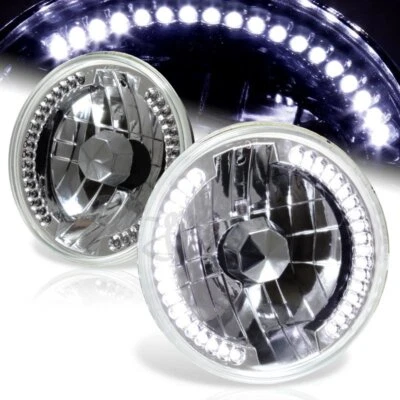 H6024 H6017 белый светодиодный герметичный хромированный корпус прозрачная линза фара 7 дюймов круглый - Изображение 1 из 4
