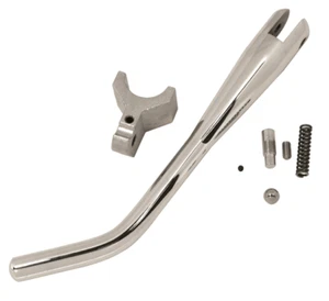 Chrome 1 1/4" Weld On Kick Side Jiffy Stand For Harley Chopper Bobber 23025 - Picture 1 of 1