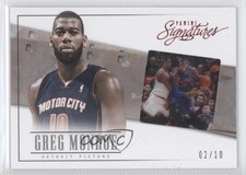 2013-14 Panini Signatures Film Red /10 Greg Monroe #101