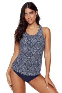 Women's Sexy Bandeau Tankini with Briefs 2 Piece Swimsuit Bikini Swimwear Set - Picture 1 of 12