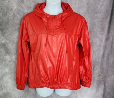 Fabletics Women’s Red 1/4 Zip Pullover Windbreaker Jacket Hoodie Size Large - Image 1 of 4