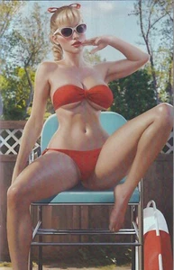 M House Peyton Azul #1 - Bikini Summer Love Sandlot Cromo Variante Virgen - Casi Nuevo+ - Imagen 1 de 2