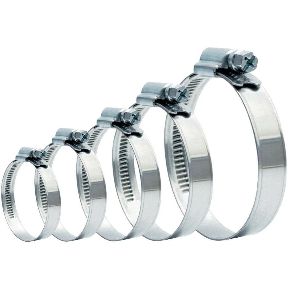 Edelstahl Klemmschellen Set – 5 Stück, Mit Gummischutz, Für Rohre Bis 12 Mm