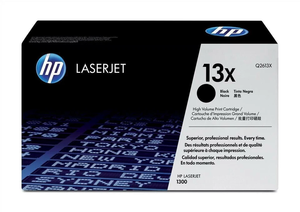 TONER ORIGINALE HP 13X NERO Q2613X NUOVO 4000 PAGINE LASERJET 1300 - Immagine 1 di 1