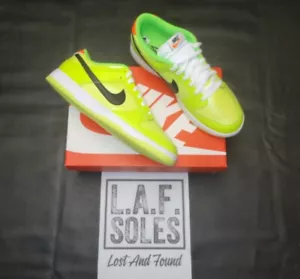 Nike Dunk Low SE Splash Glow in the Dark para hombre talla 12 FJ4610-702 voltios verde - Imagen 1 de 10