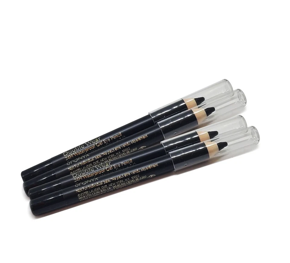 4x Estee Lauder Double Wear 24H Waterproof Gel Eye Pencil 01 Onyx 0.8g Travel sz - Image 1 of 1
