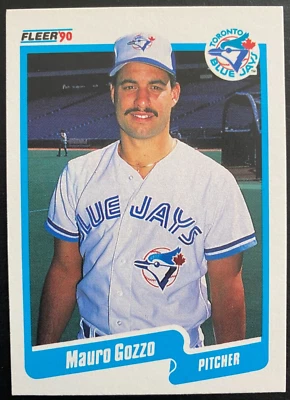 Mauro GOZZO 1990 Fleer  #82 Toronto Blue Jays - Image 1 of 2
