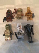 6x Star Wars Mini Figures Official C3po Ewok Jawa & Others Lot One