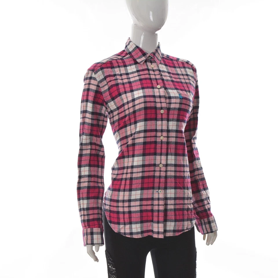 Jack Wills Women's Button Up Flannel Shirt Boyfriend Fit Long Sleeve US-4 UK-8 - Image 1 of 4