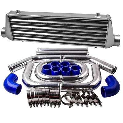 2.5'' Universal Piping Kit Aluminum INTERCOOLER TUBO & tubo di aspirazione KIT - Immagine 1 di 4