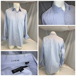 Hickey Freeman Collection French Cuff Shirt 15 33 Blue Cotton Canada YGI D0-619 - Picture 1 of 9