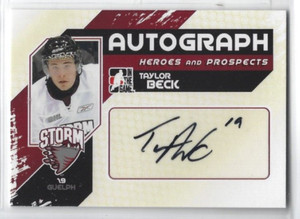 2010-11 ITG Heroes and Prospects #A-TBE Taylor Beck autograph