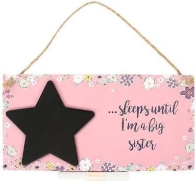 Chalkboard Countdown Sign Plaque Weight Loss Sister Baby Wedding Grandparent  - Image 1 of 4