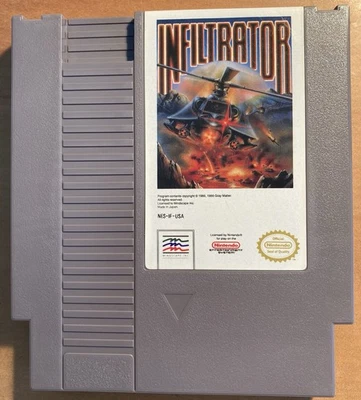 NES ~ INFILTRATOR ~ Nintendo Game 3 Screw NES-IF-USA Game Cart Only NTSC - Image 1 of 4