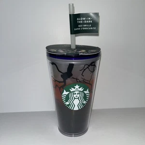 Starbucks 2022 Fall Halloween Ravens Perch Glow In The Dark 16 oz Tumbler S50K - Bild 1 von 6