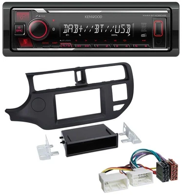Kenwood MP3 Bluetooth USB DAB Autoradio für Kia Rio (UB 2011-2014) schwarz - Bild 1 von 4