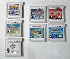 Nintendo 3DS games bundle - Pokemon X/Y/ Omega Ruby & Alpha Sapphire USA VERSION - Picture 1 of 2