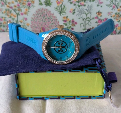 Tory Burch DONNA Acciaio Inox Posteriore Water Resistan 5ATM Quadrante Blu 42mm