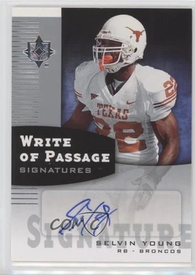 2007 Ultimate Collection Write of Passage Selvin Young #WP-SY Rookie Auto RC - Image 1 of 2