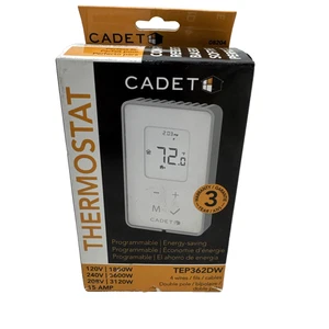 Cadet Programmable Energy-Saving Wall Thermostat TEP362DW New - Picture 1 of 6