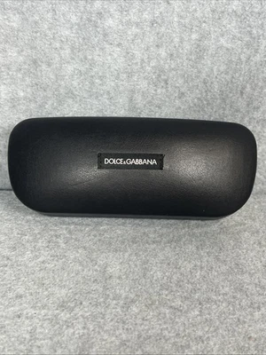  Dolce & Gabbana Estuche de Gafas de Sol/Estuche de Cuero Negro con Almeja  Foto 1 de 4