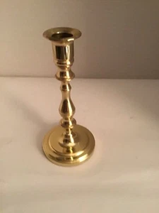 BALDWIN SOLID BRASS CANDLESTICK HOLDERS 7" HEAVY - Picture 1 of 5
