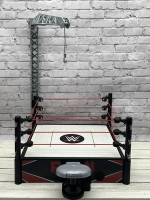 WWE Monday Night Raw Wrestling Ring W/Flex Ropes & Spring-loaded Mat W/ Sounds - Image 1 of 4