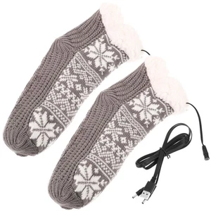  Calcetines Bota para Mujer Calentador de Pies Eléctrico Calefacción Recargable - Imagen 1 de 12