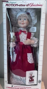 Vintage Telco The Original Motion-ettes Animated Mrs Claus  23” WORKS 1995 - Picture 1 of 6