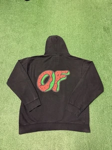 Odd Future OFWGKTA Earl Sweatshirt Hoodie Mens Size Medium Black Faded Skater - Picture 1 of 12