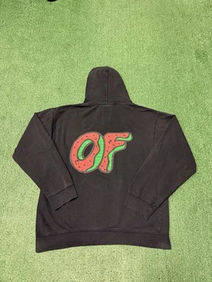 Odd Future OFWGKTA Earl Sweatshirt Hoodie Mens Size Medium Black Faded Skater - Image 1 of 4