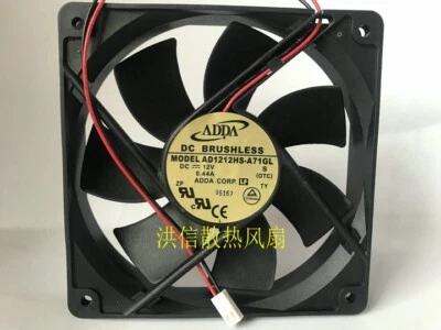 ADDA 12025 AD1212HS-A71GL DC12V 0.44A 120mm chassis power cooling fan 2pin - Image 1 of 2