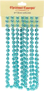 Christmas Bead Chain - Christmas Bead Garlands - Christmas Ornaments Turquoise - Picture 1 of 12