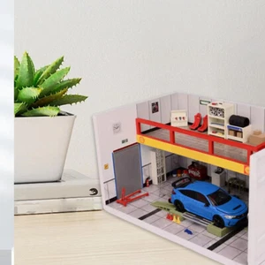 1/64 Garage Scene Set Car Model Accessories, Toy Model Scene Accessory - Picture 1 of 13