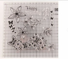 Happy Birthday, Birthday Wishes, Flowers & Butterflies Craft Stamps (CS 26)