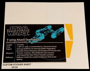 Custom Aufkleber für 10134 Replacement Sticker - Picture 1 of 1
